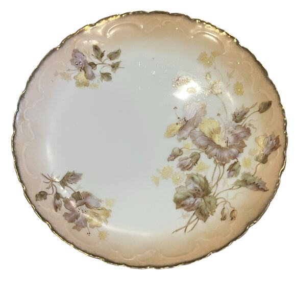 Dessert Plates Gilded Porcelain - Picture 4 of 6